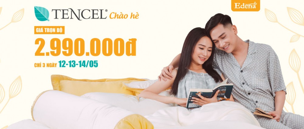 Edena khuyến mãi hè cực sốc với ưu đãi giảm đến 43% trọn bộ sưu tập Tencel mới